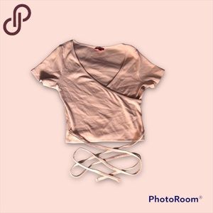 NWOT GUESS tie croptop